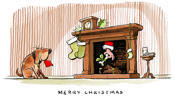 Merry Christmas Deas Illustration